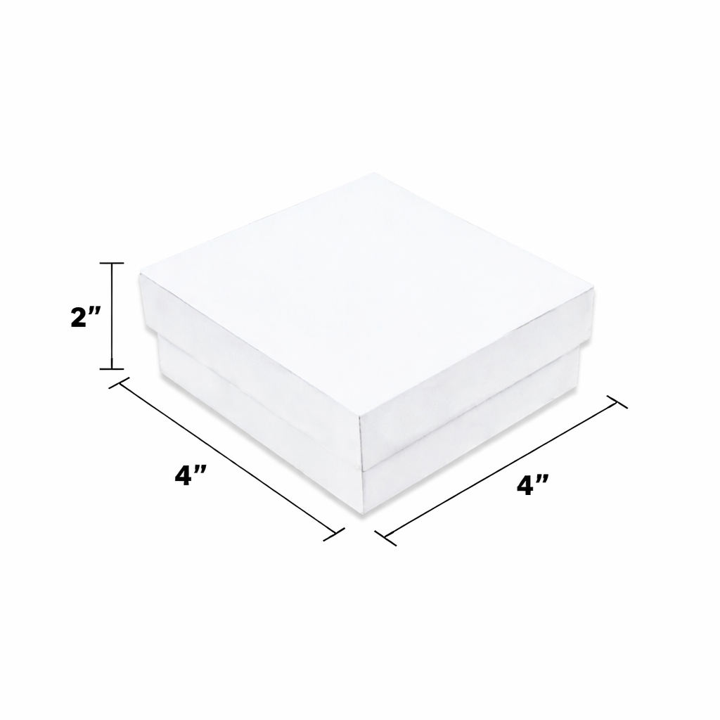 White Rigid Hamper Box (4x4x2 inch)