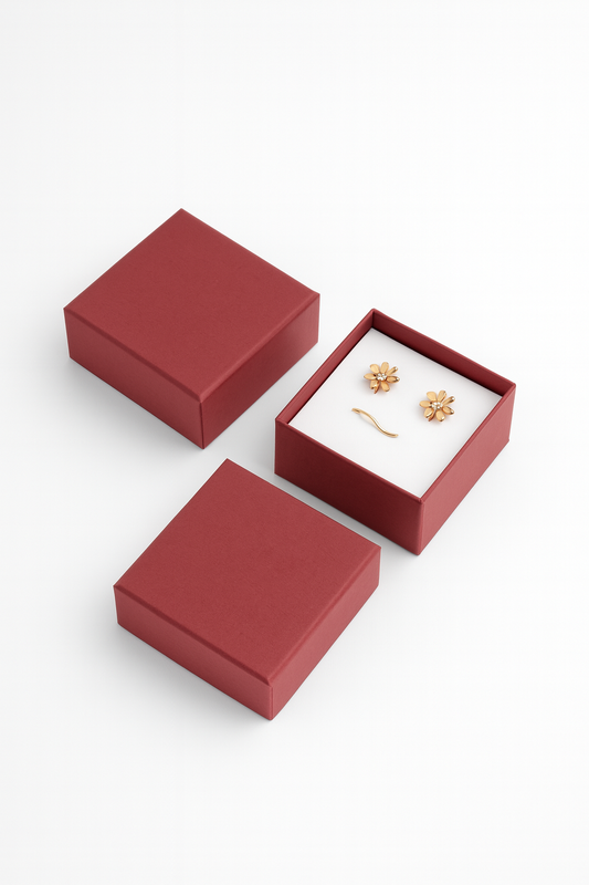 (3.5x3.5x1.5 inch) Bracelets, Pendants Set Top Bottom Rigid Box