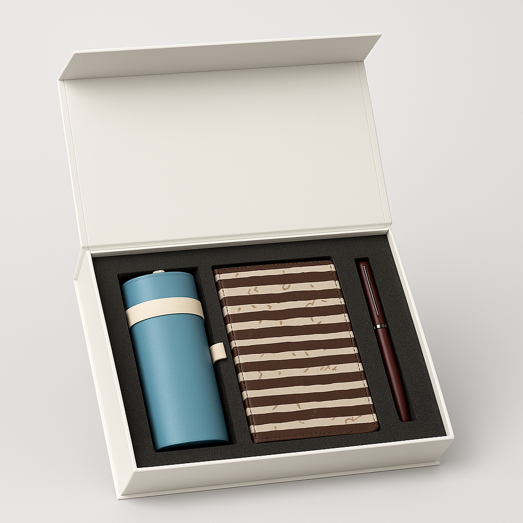 Corporate Hamper Box (Bottle + Diary + Pen)