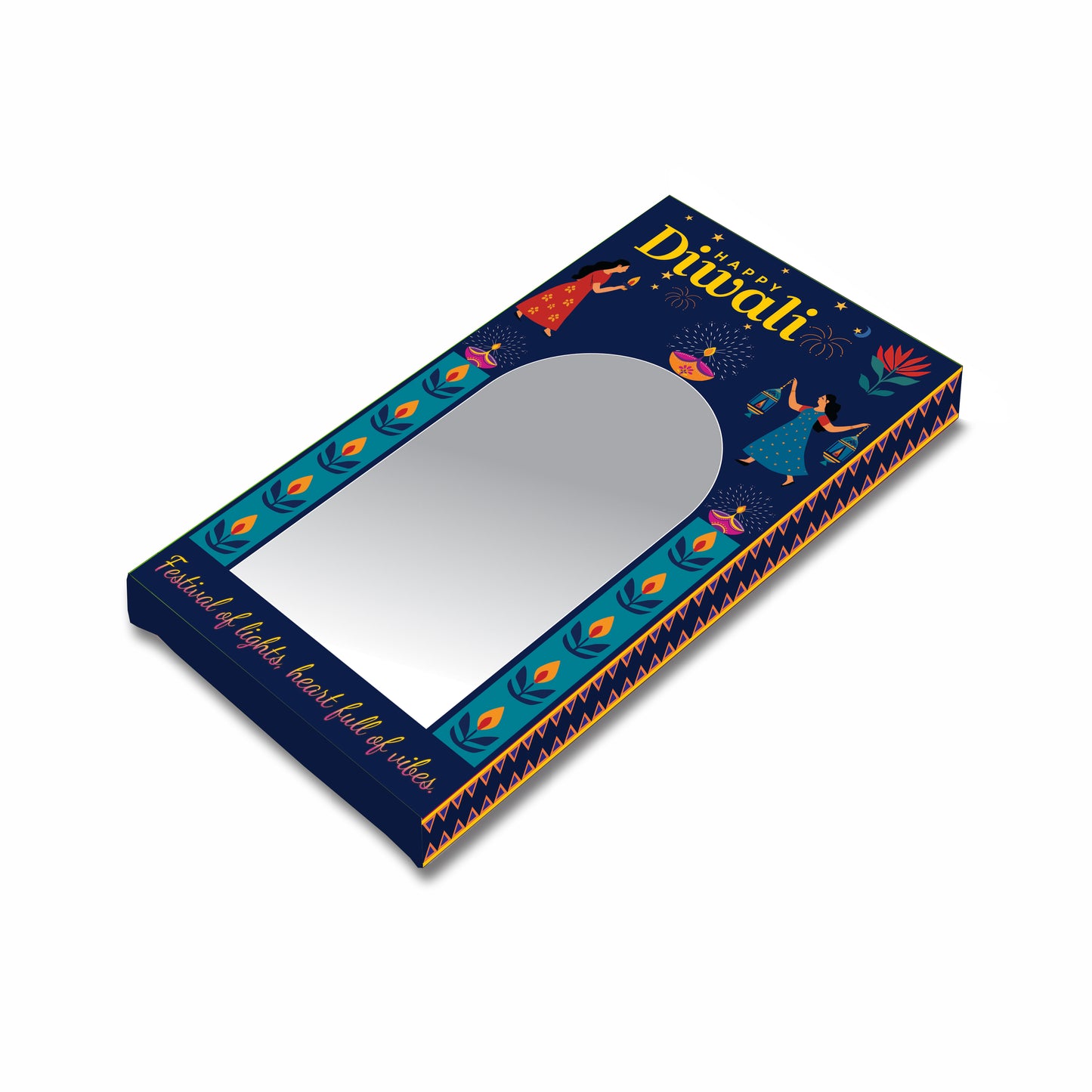 Diwali Chocolate Bar Box 17x8x1.3 cm Design 002 - custom packaging box