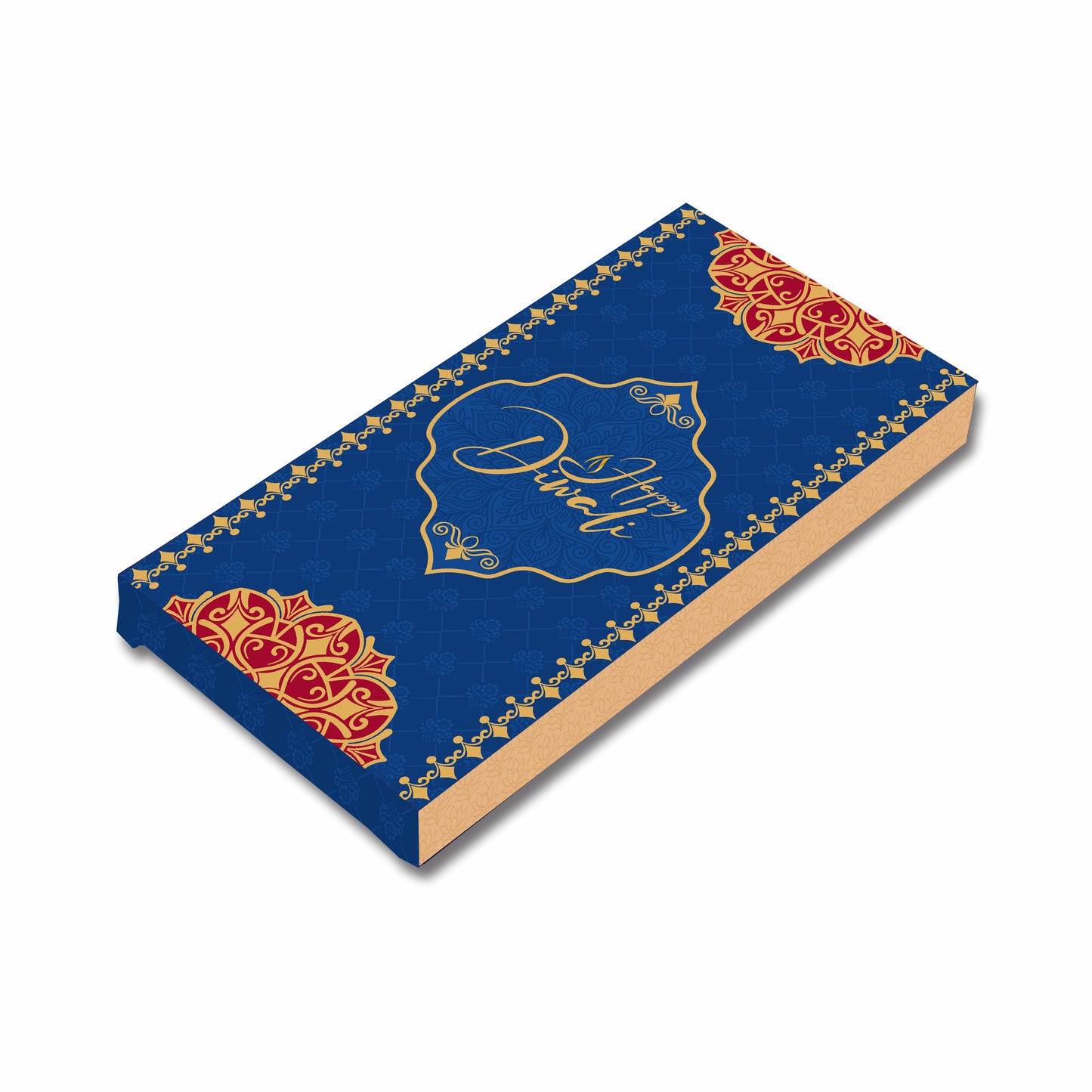Diwali Chocolate Bar Box 17x8x1.3 cm Design 001 - back