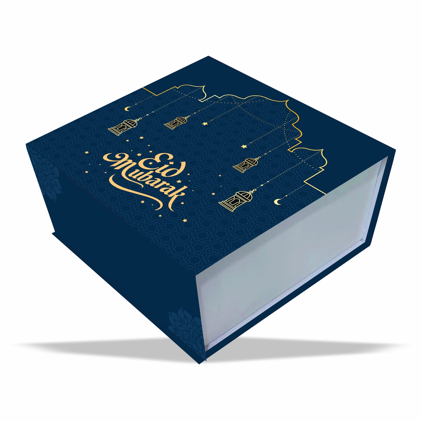 Eid Mubarak Magnetic Rigid Hamper Box (9x9x4 inch)