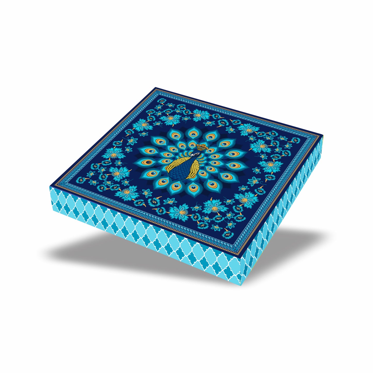 Royal Peacock 1 Kg Paper Mithai Box - ITC Paper Board