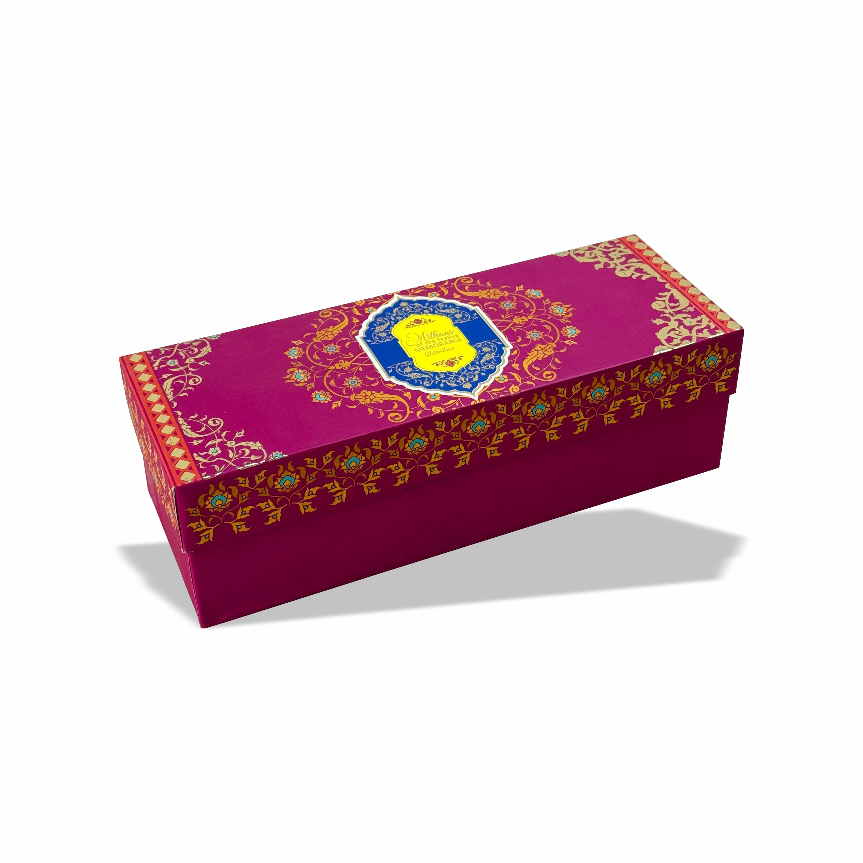 Gold Foil Three Jar Rigid Design 005 (11.3x4x3.4 inch)