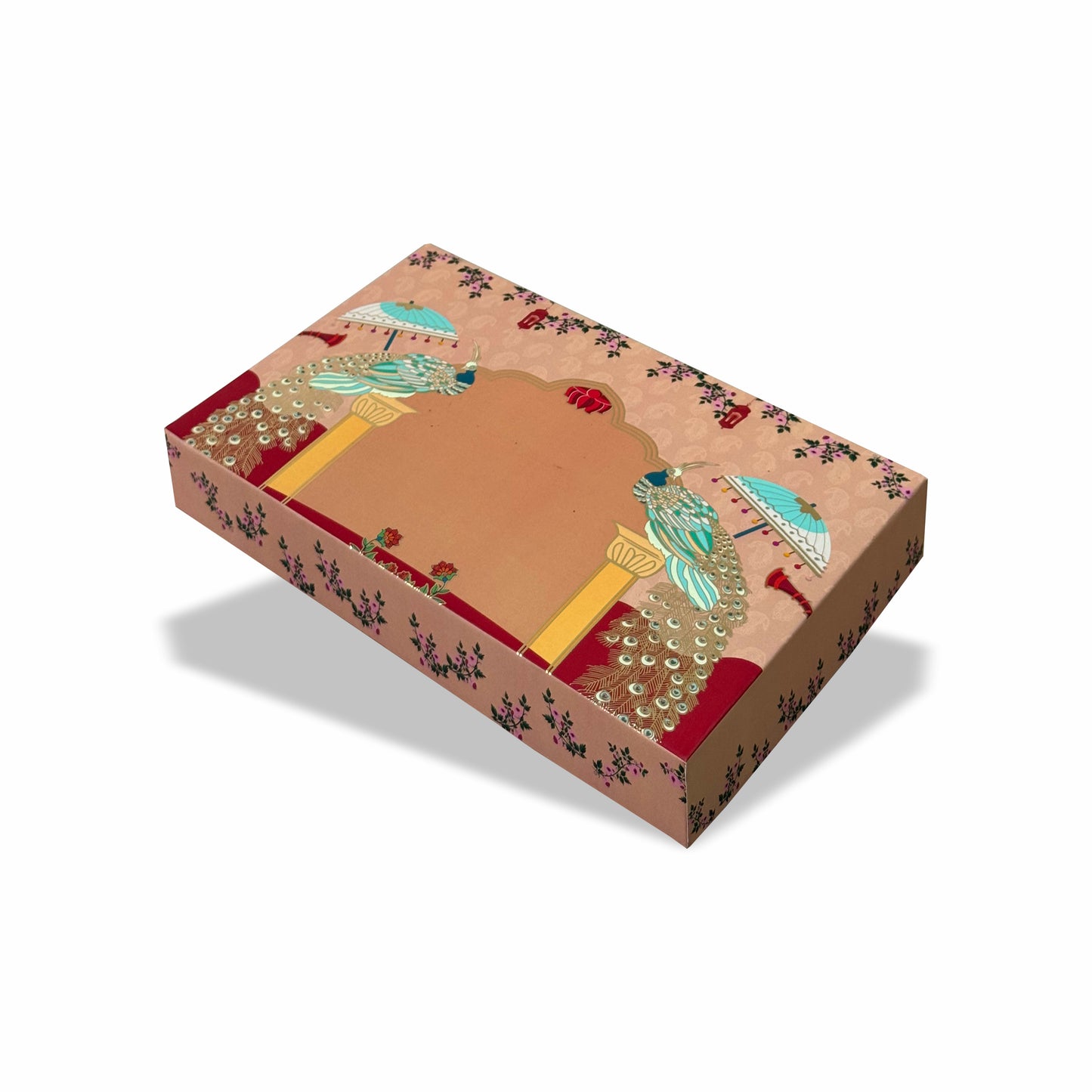 Gold Foil 1 Kg Mithai Box Design 007