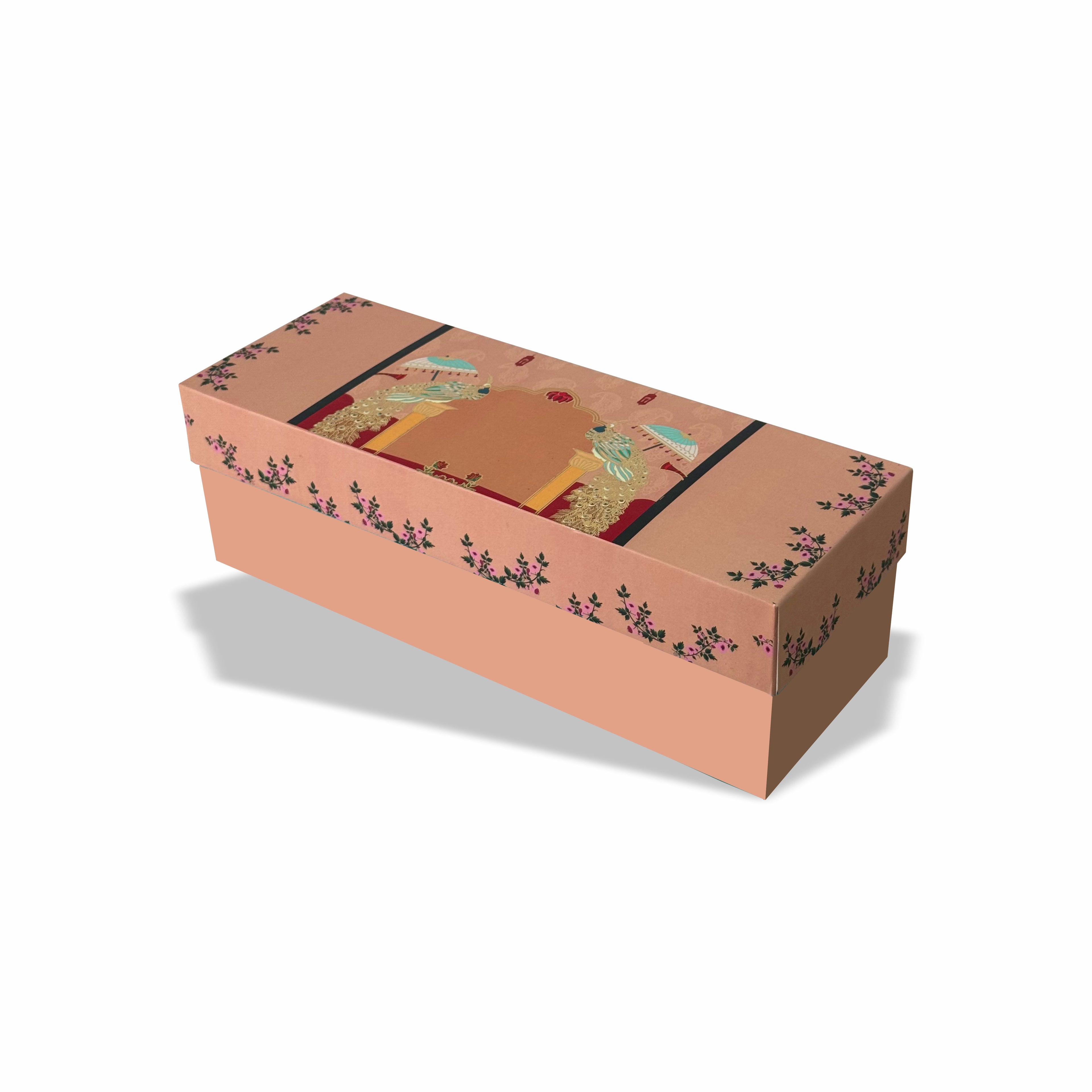 Gold Foil Three Jar Rigid Design 007 (11.3x4x3.4 inch)