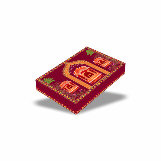 Rang Mahal  7.9x5.3x1.4 inch 1 /2 Kg Wedding Mithai Box