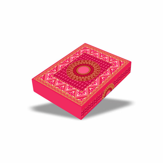 Gold Foil 1/2 Kg Rigid Mithai Box — Gulab-e-Shahi