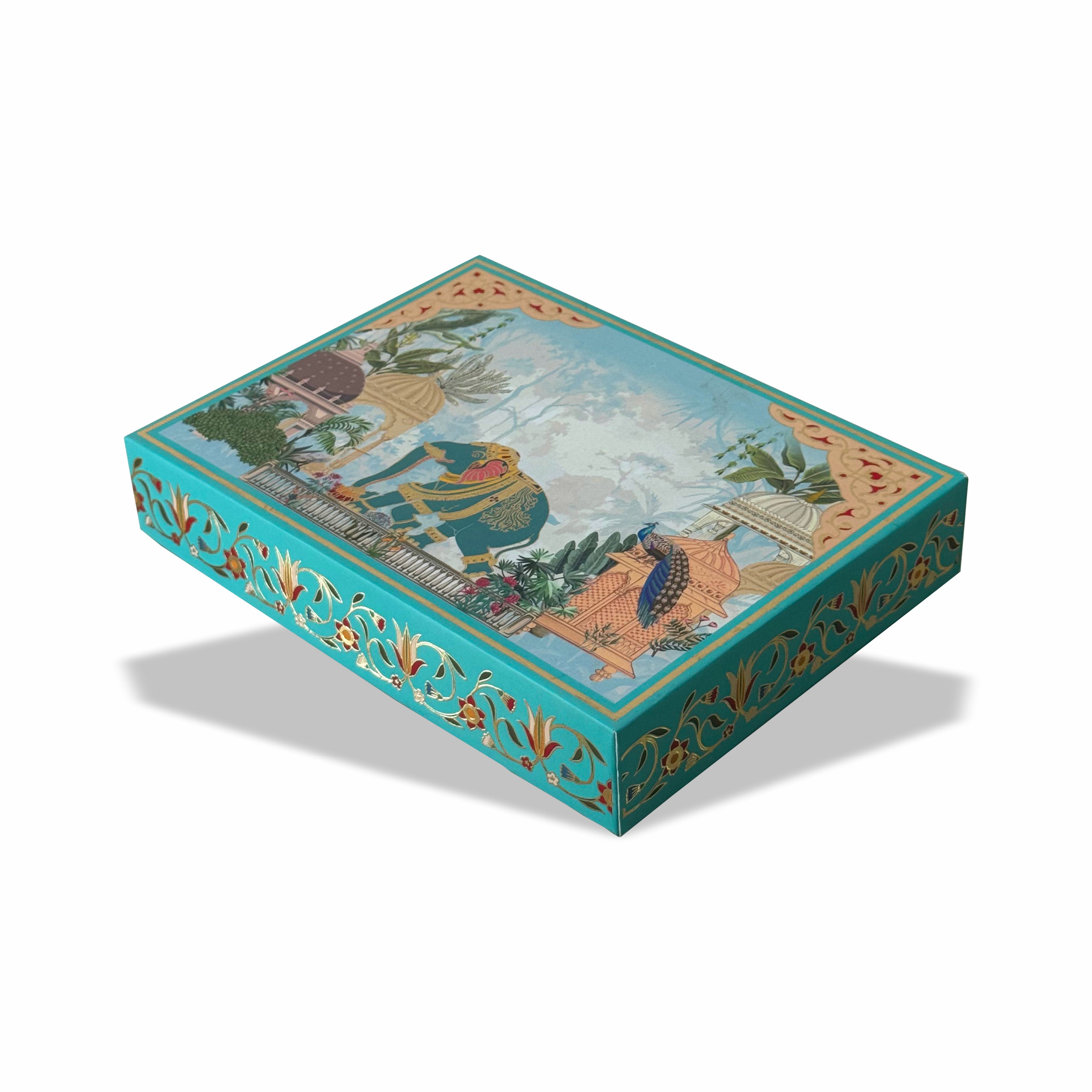 Gold Foil 1 /2 Kg Mithai Box Design 006