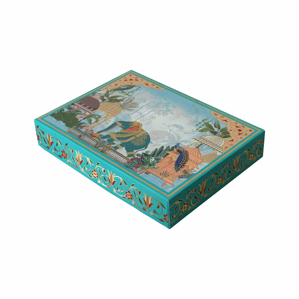 Gold Foil 1/2 Kg Rigid Mithai Box — Gajraj Palace