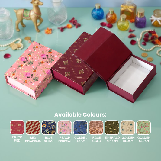 Gold Foil Rigid Magnatic Box (6x4x2 inch)