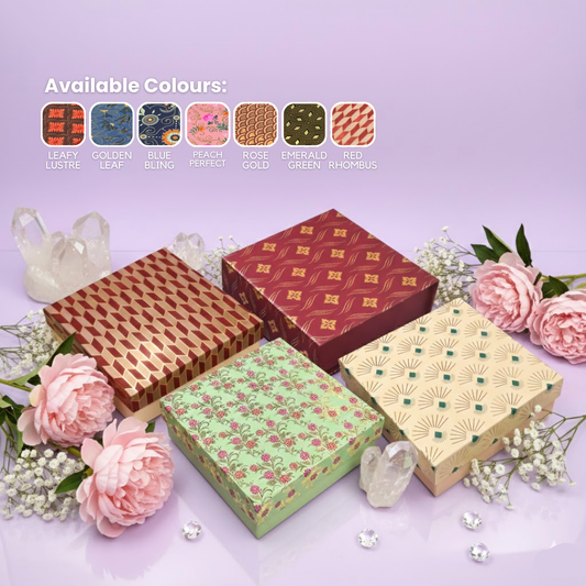 Gold Foil Rigid Top-Bottom (6x6x2inch)