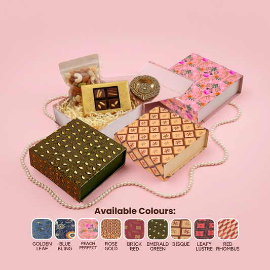 Gold foil Magnetic Rigid Box (6x6x2 inch)