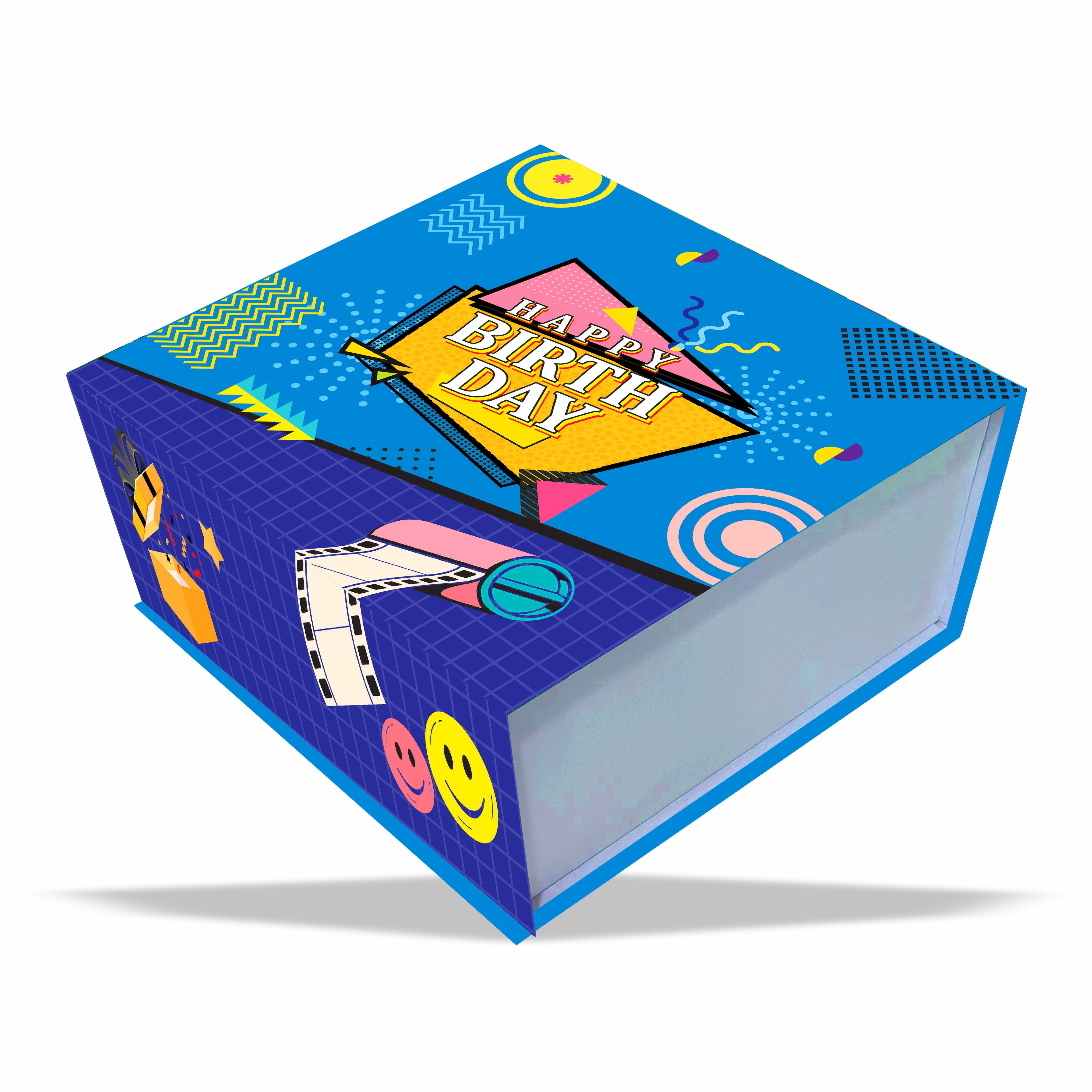 Happy Birthday Magnetic Rigid Hamper Box