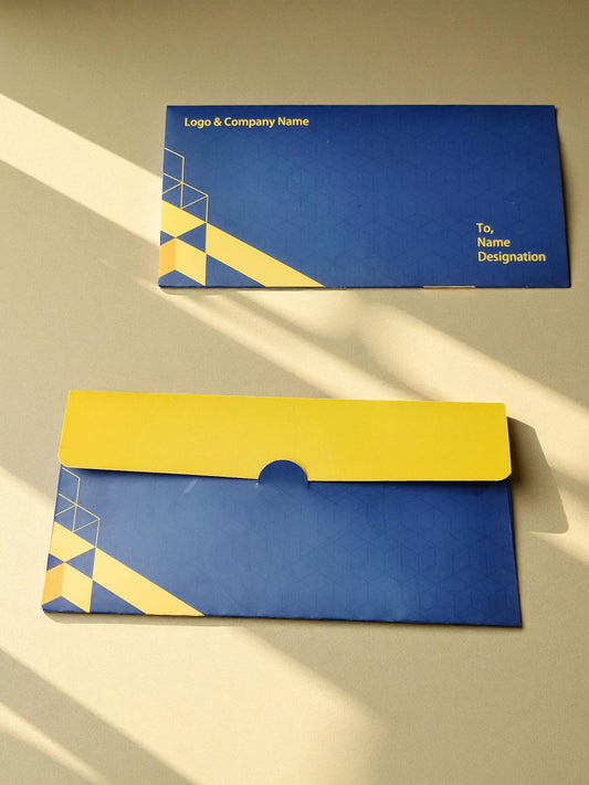 Navy Grid Envelope Collection