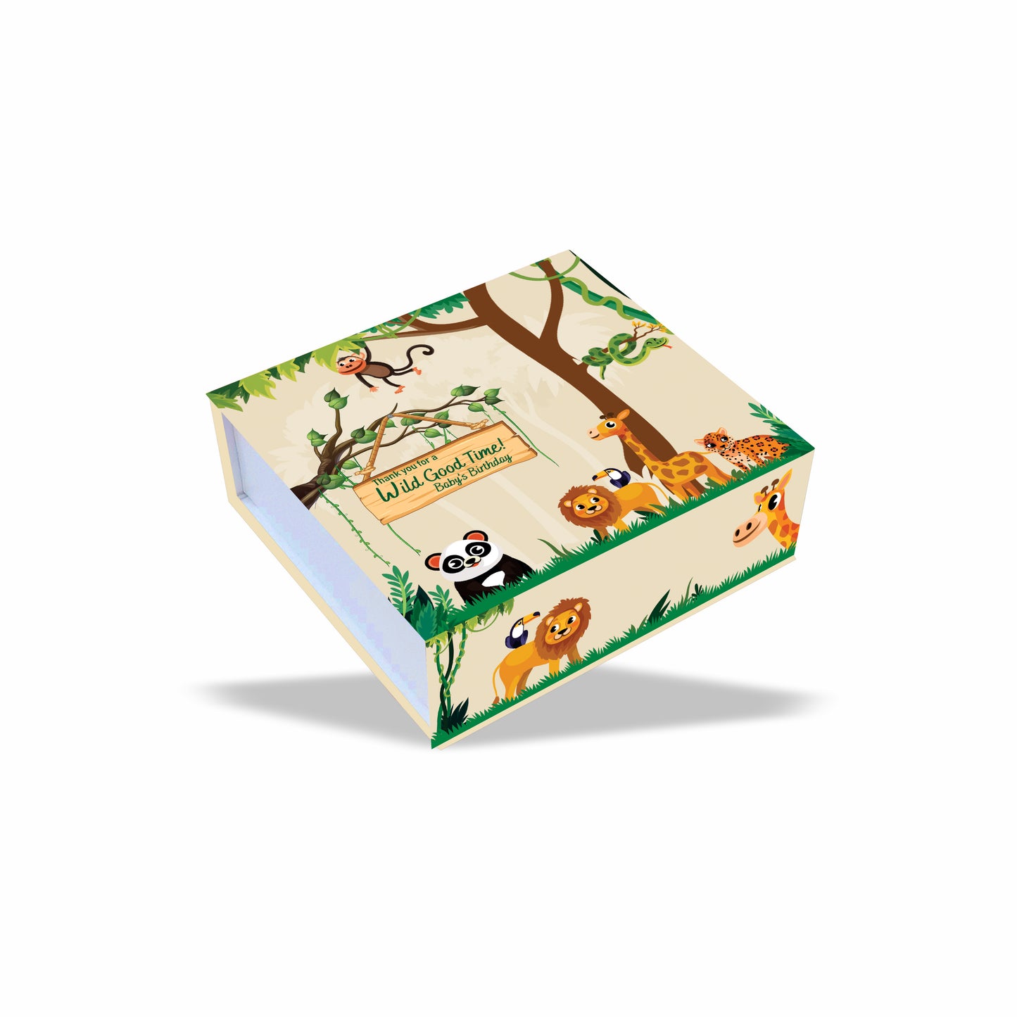 Jungle Safari Magnetic Rigid Hamper Box