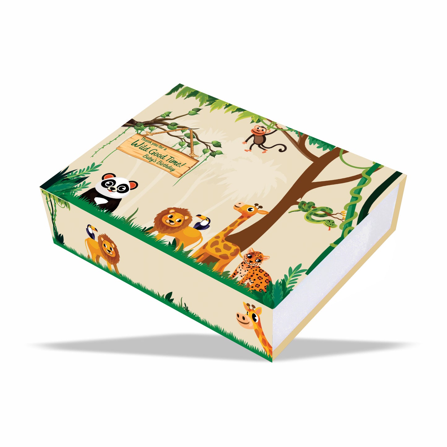 Jungle Safari Magnetic Rigid Hamper Box