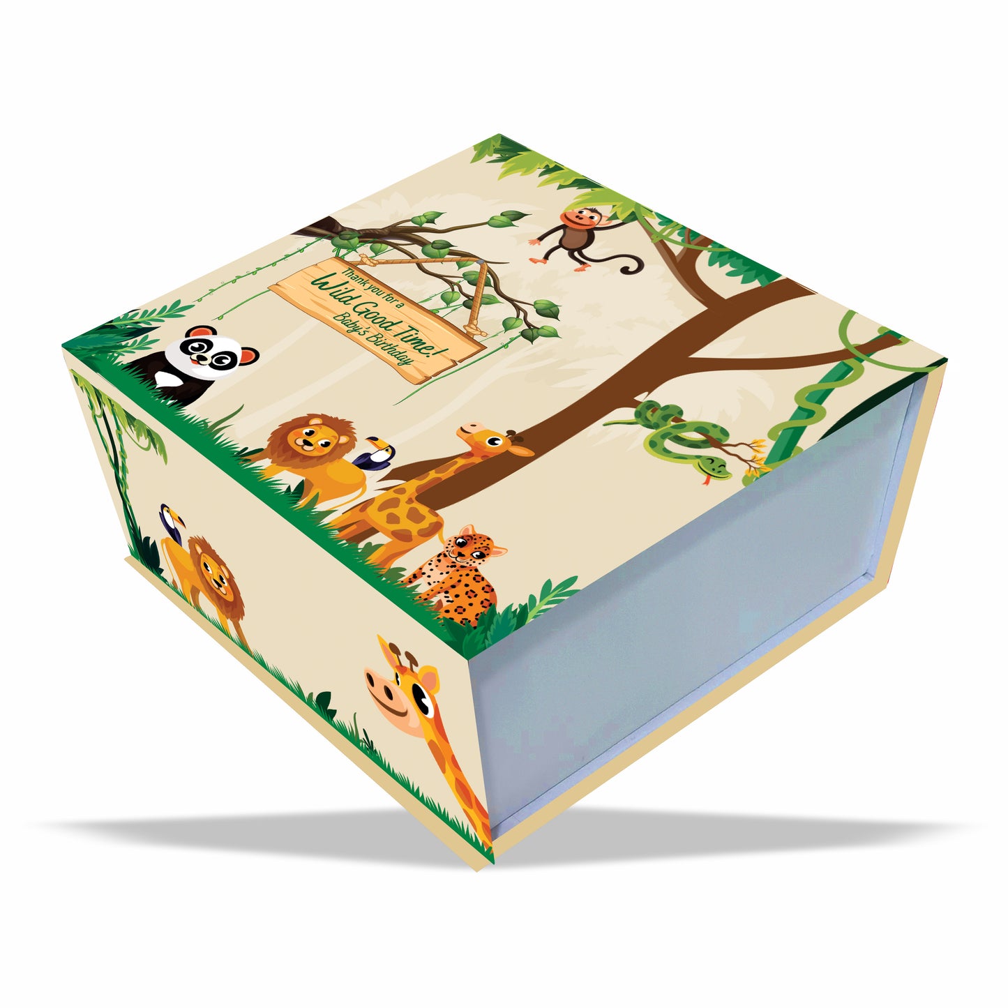 Jungle Safari Magnetic Rigid Hamper Box
