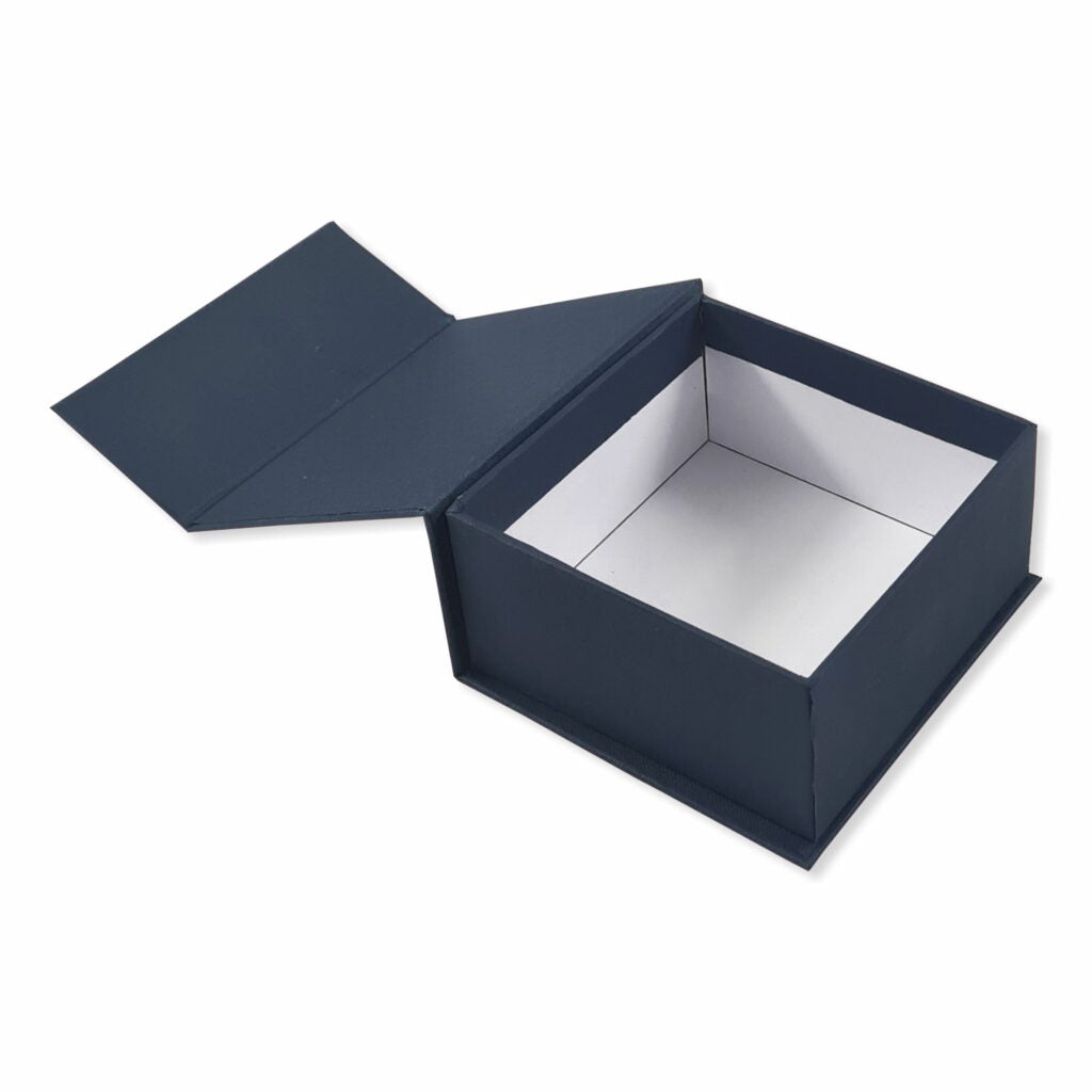 Blue Bling Magnetic Pattern : Rigid Hamper Box (4x4x2 inch)