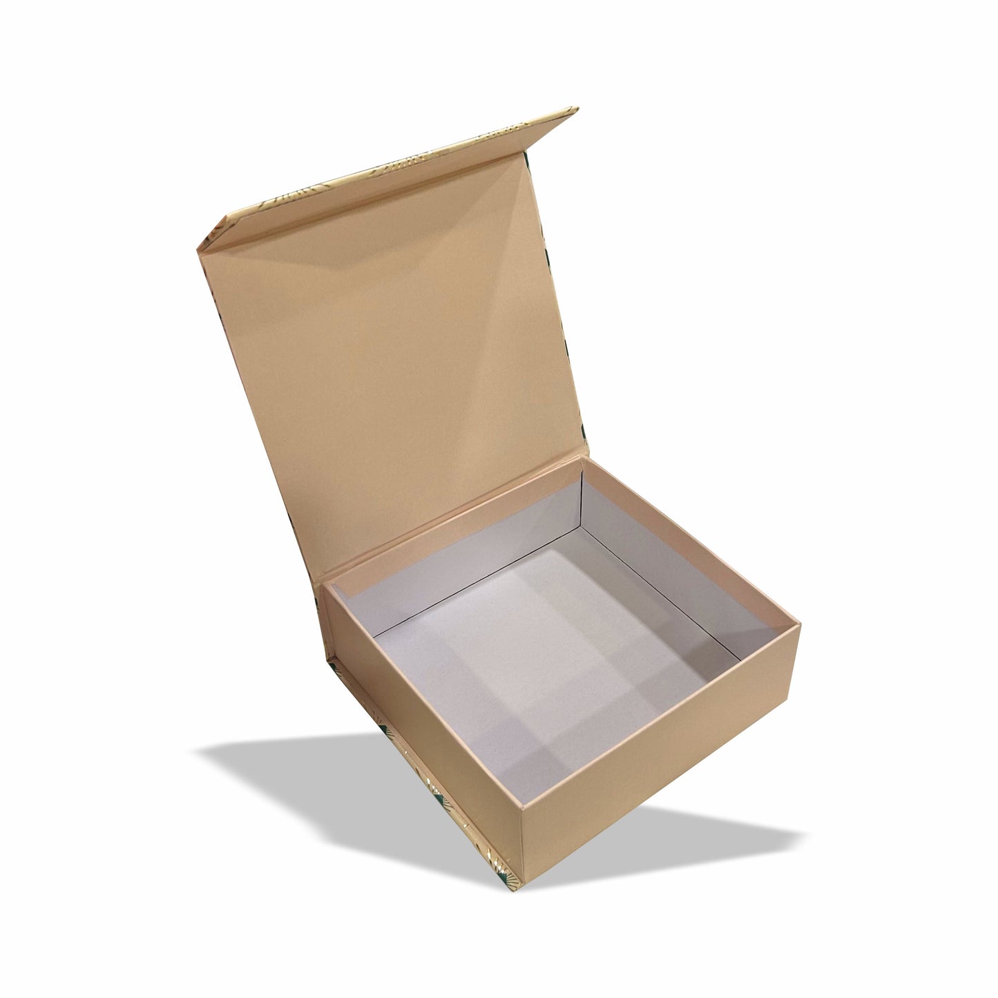 Golden Blush Magnetic Pattern : Rigid Hamper Box (6x6x2 inch)