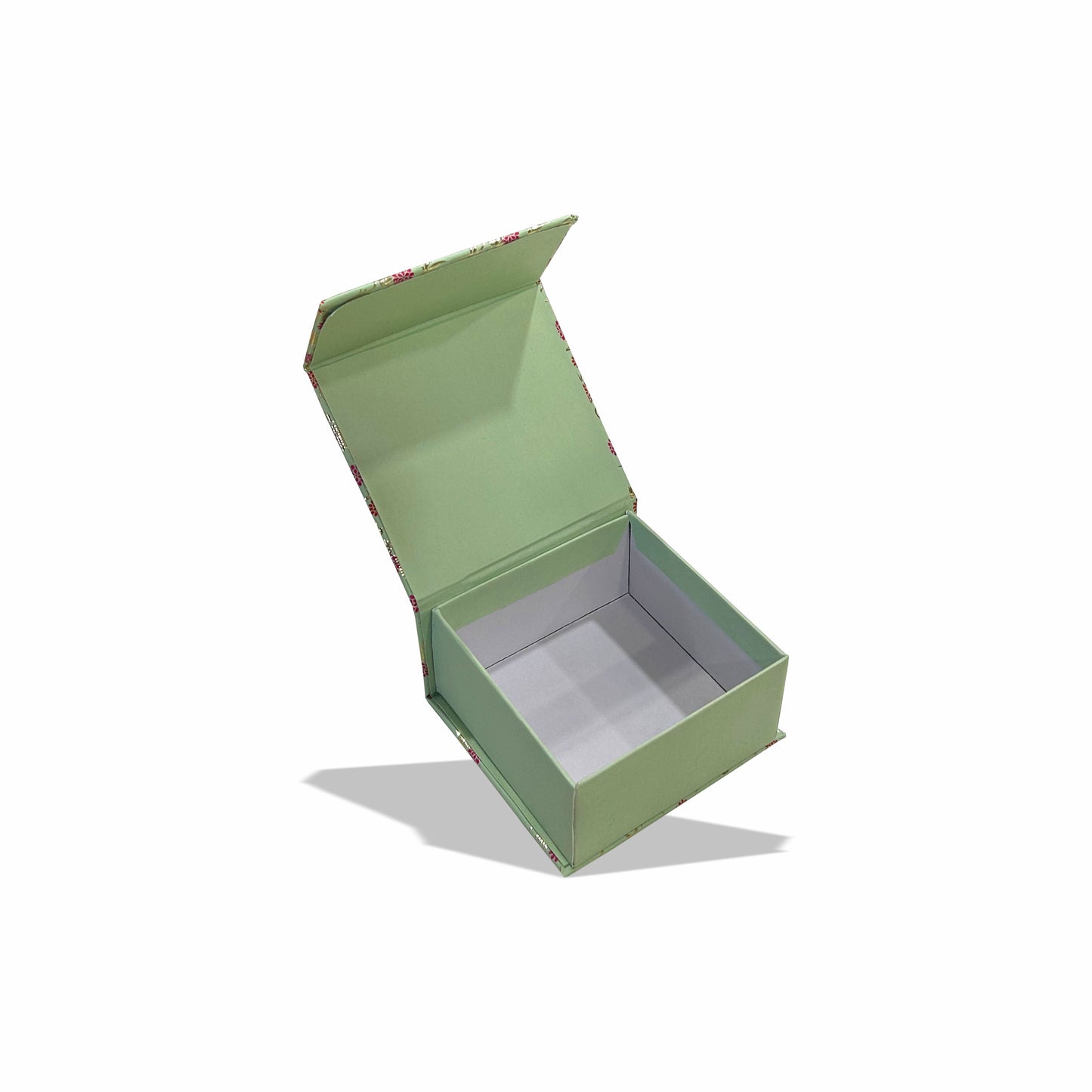 Gold Foil Magnetic Rigid Box (3.5x3.5x1.5 inch)