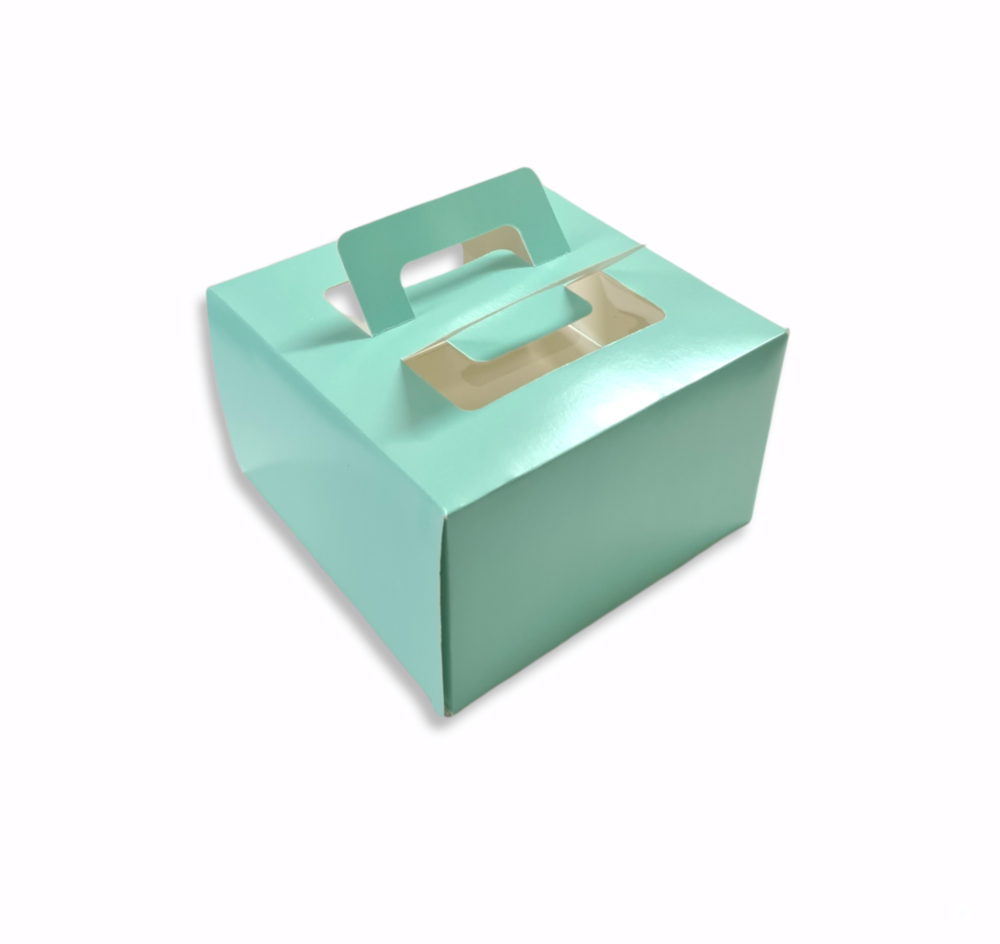 Handle Pattern Cake Box for Half kg-8x8x5″