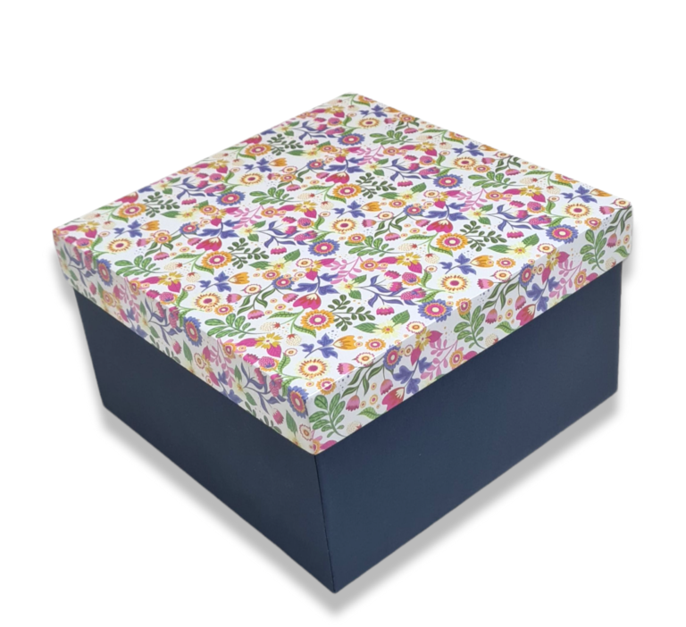 Candle Rigid Hamper Box Top Bottom  (7x7x4 inch)