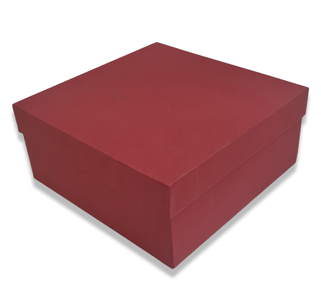 Red Rigid Hamper Box (12x12x5 inch)