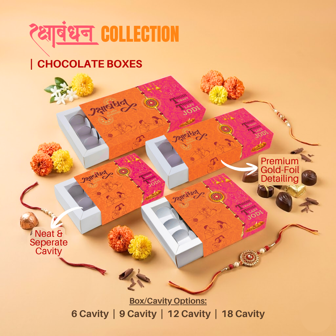 Raksha Bandhan Chocolate Box for 9 Cavity (ID 5x4.72x1.6 inch)