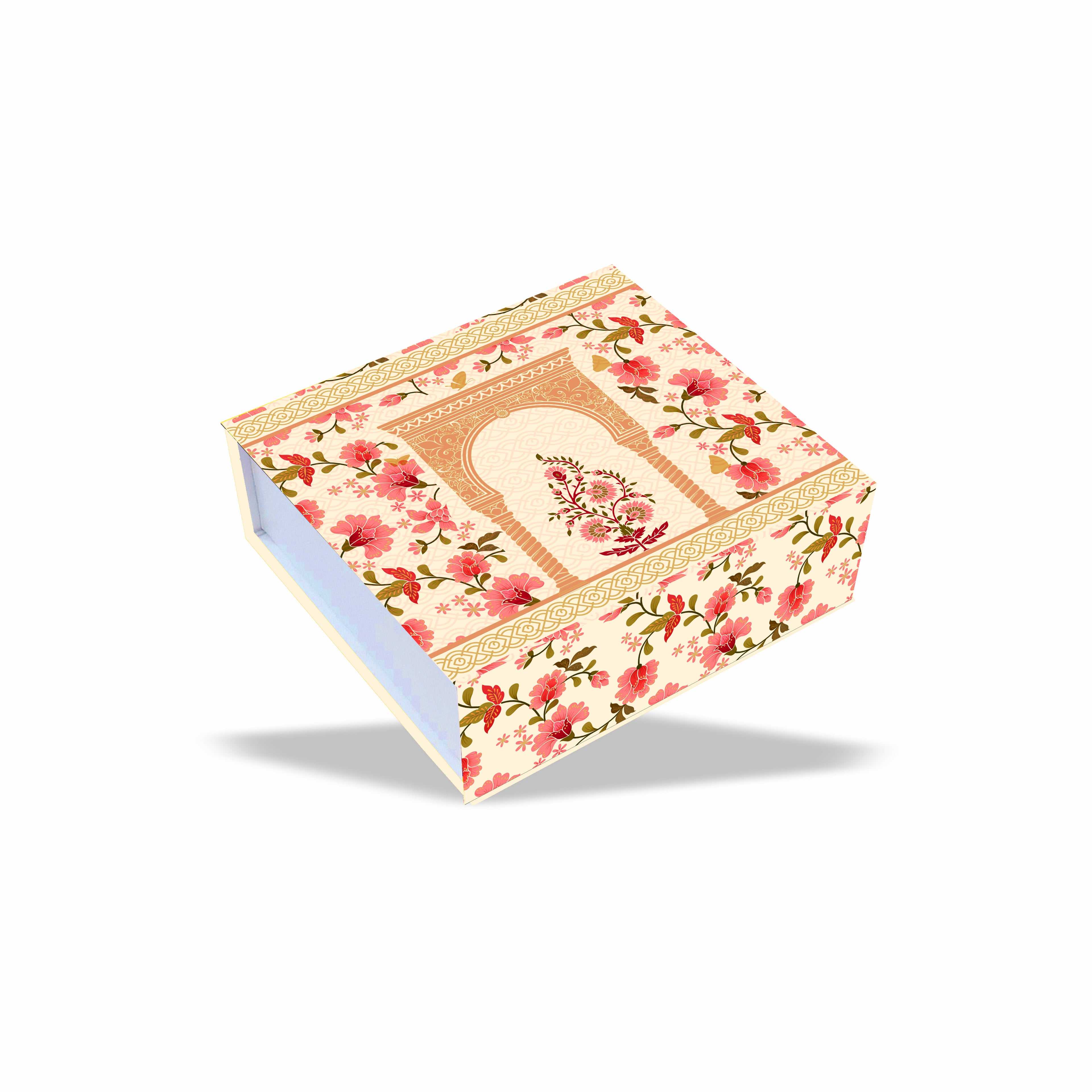Festive Collection Gold Foil Magnetic Rigid Hamper Box