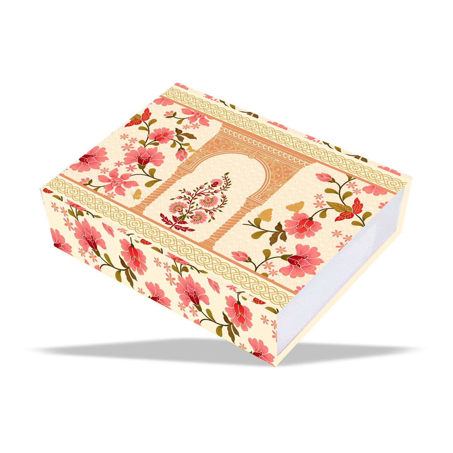 Festive Collection Gold Foil Magnetic Rigid Hamper Box