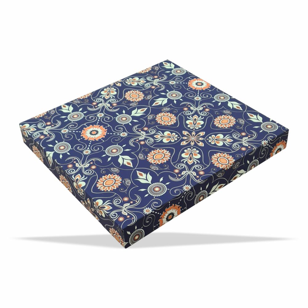 Gold Foil Dry Fruit Box Top Bottom