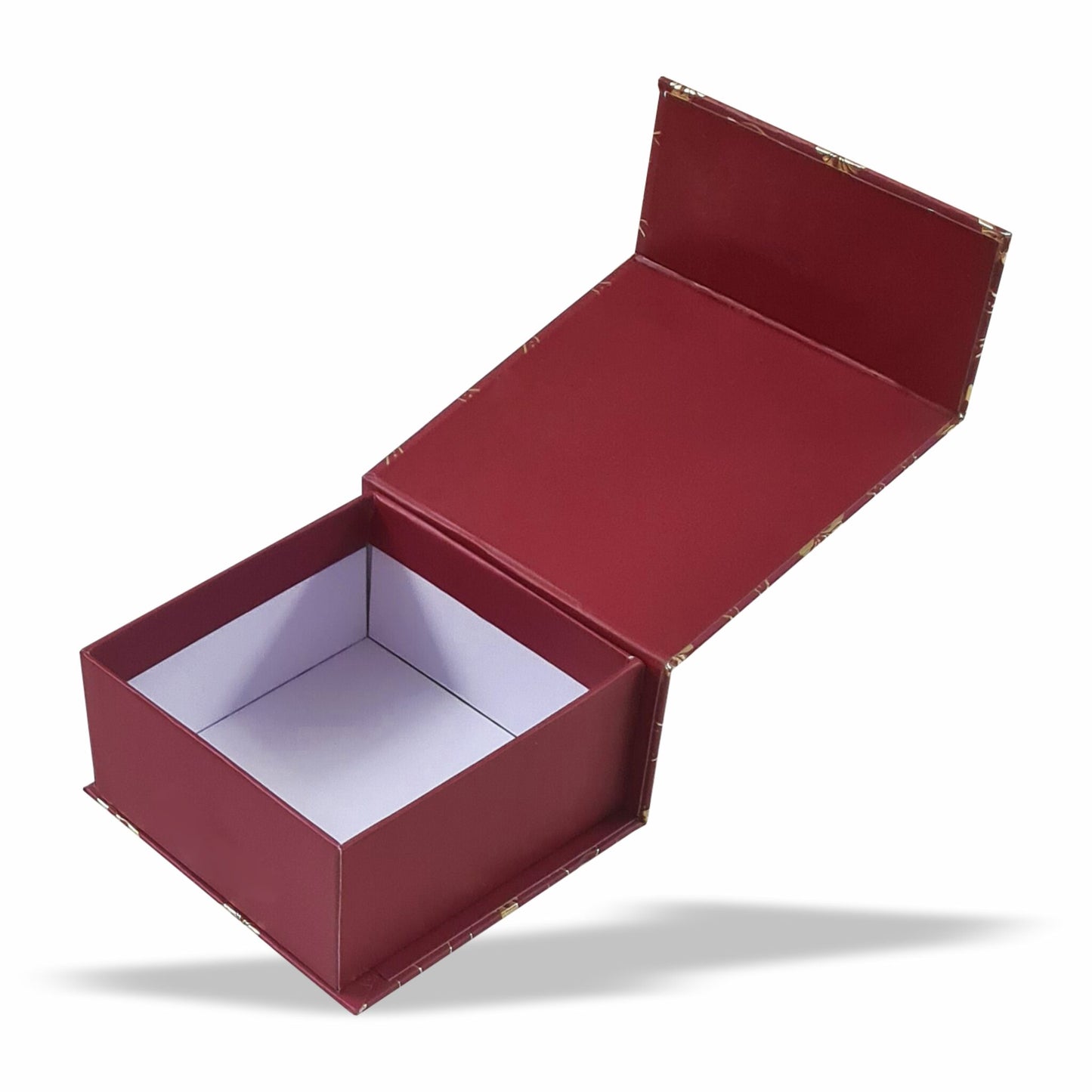 Brick Red Magnetic Rigid Hamper Box (6x6x2 inch)
