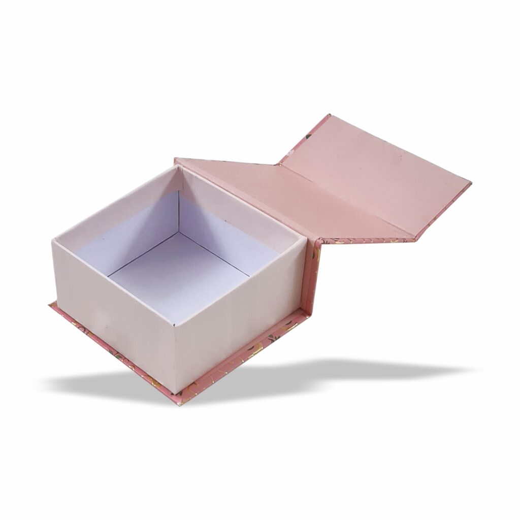 Peach Perfect  Magnetic Pattern : Rigid Hamper Box (4x4x2 inch)