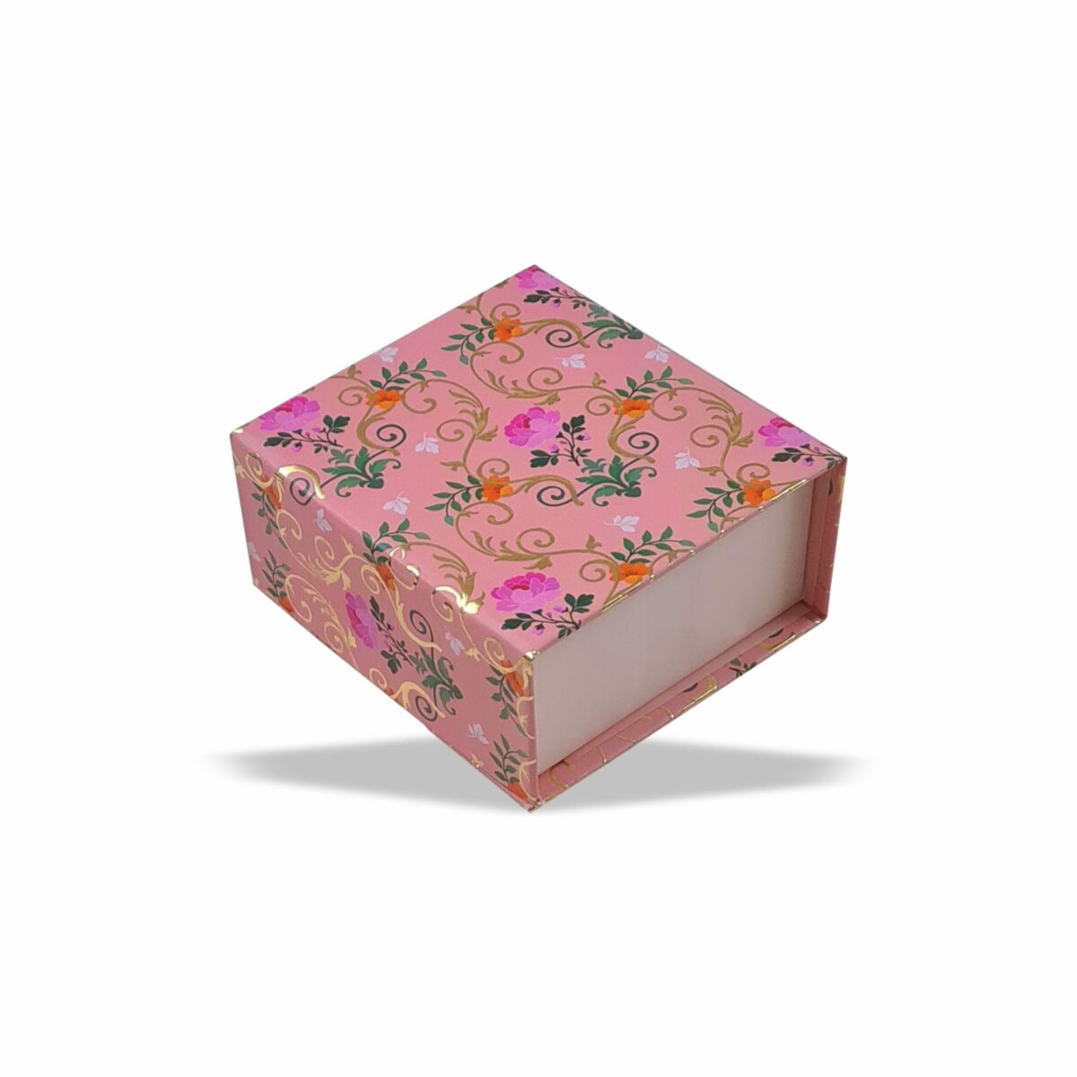 Peach Perfect  Magnetic Pattern : Rigid Hamper Box (4x4x2 inch)