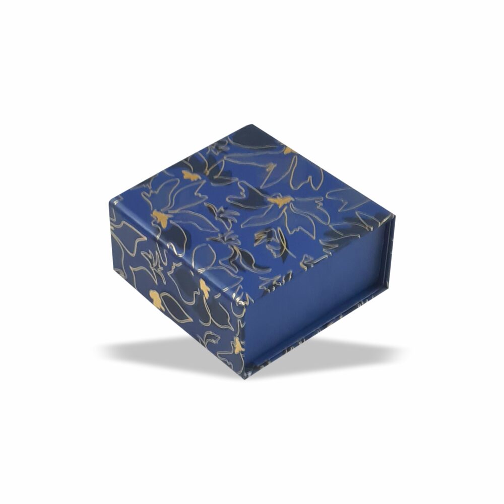 Gold Foil Magnetic Rigid Box (3.5x3.5x1.5 inch)