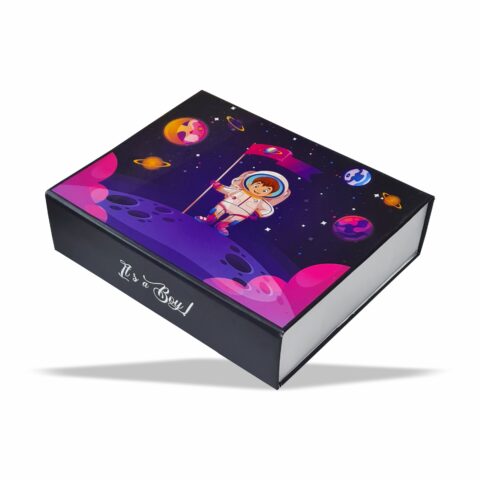 It's a Boy? Magnetic Rigid Hamper Box (9x7x2 inch)