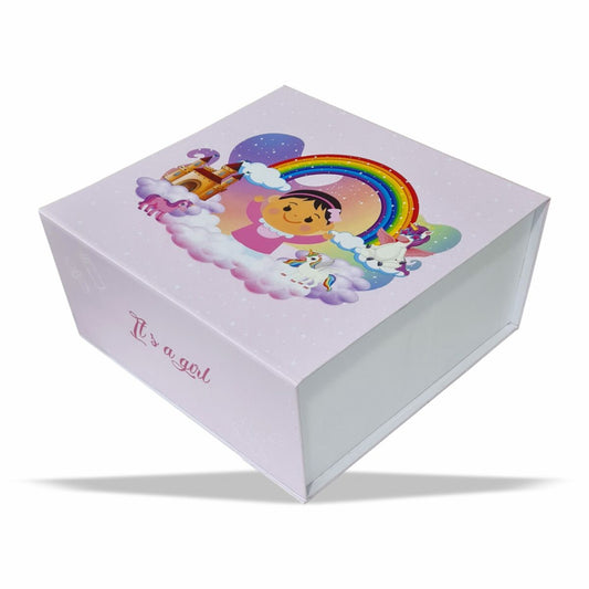 “It’s a girl” Magnetic Rigid Hamper Box