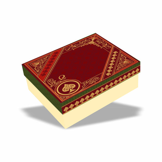 Rajwada Royale 2 Jar Hamper Box 12 chocolate box  (Rigid Top BottomPattern) with Custom Logo Print