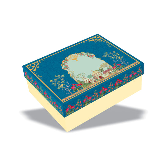 Shahi Darbar 2 Jar Hamper Box 12 chocolate box  (Rigid Top Bottom Pattern) with Custom Logo Print