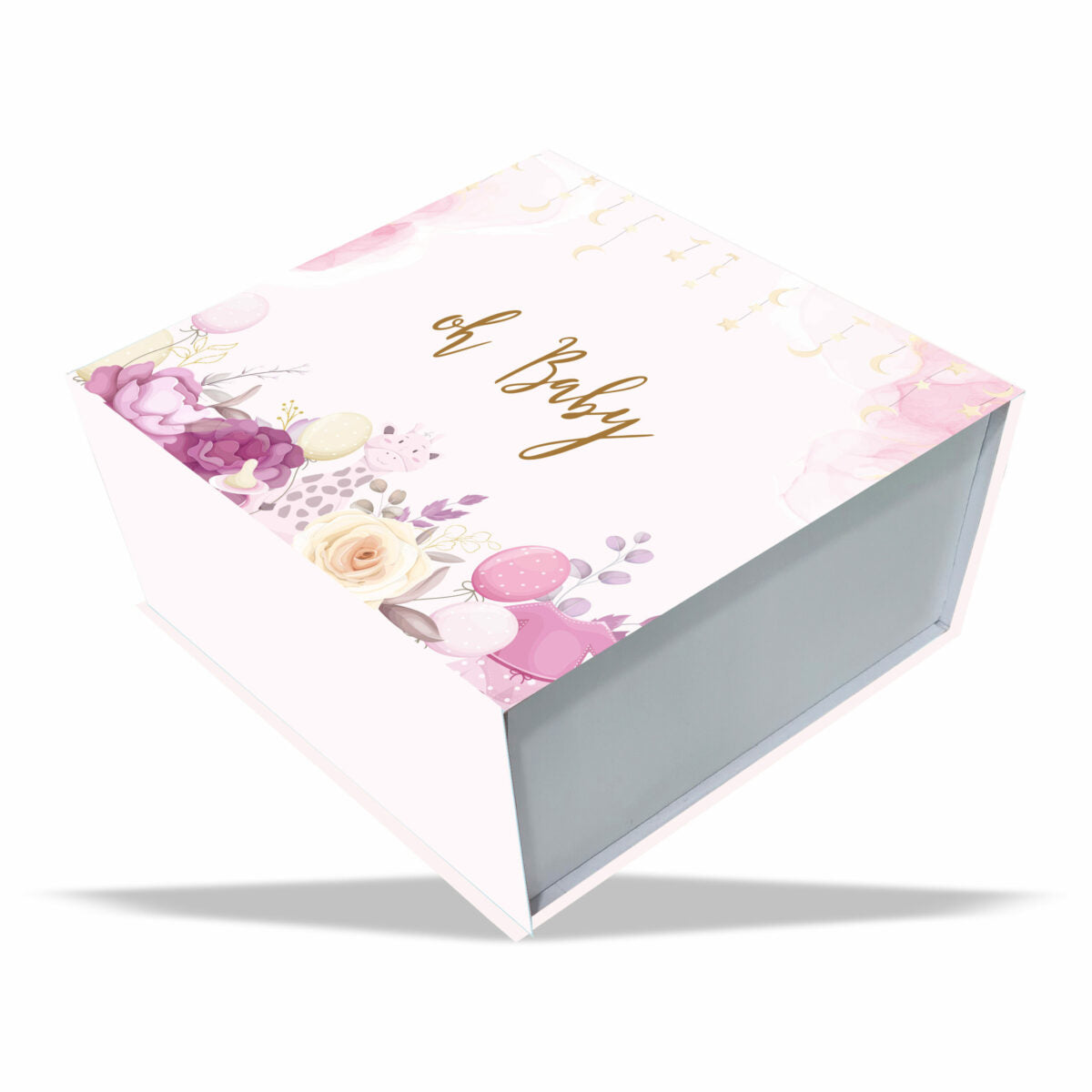 Oh Baby Magnetic Rigid Hamper Box (9x9x4 inch)