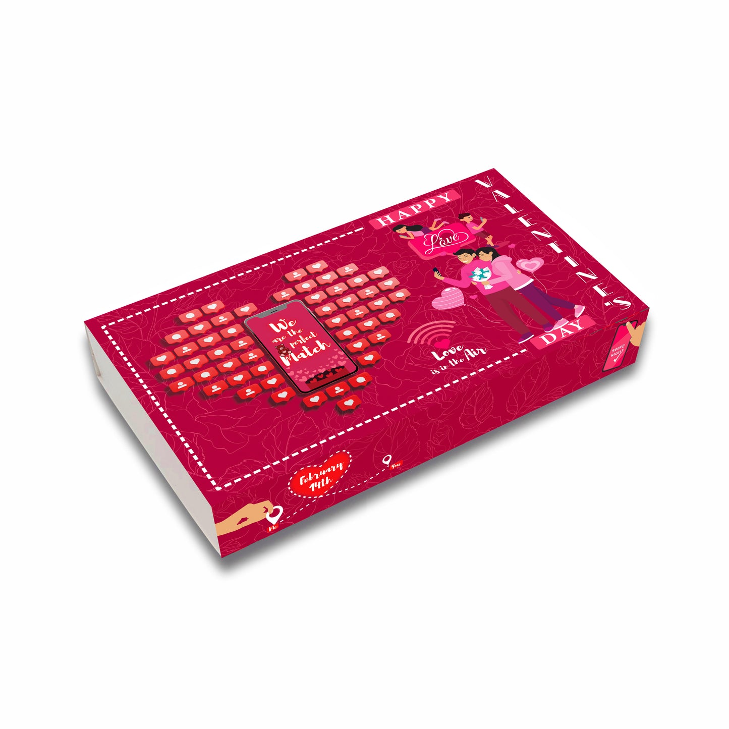 Match Maker Chocolate Box for 18 cavity (ID 9.85x5x1.6 inch)