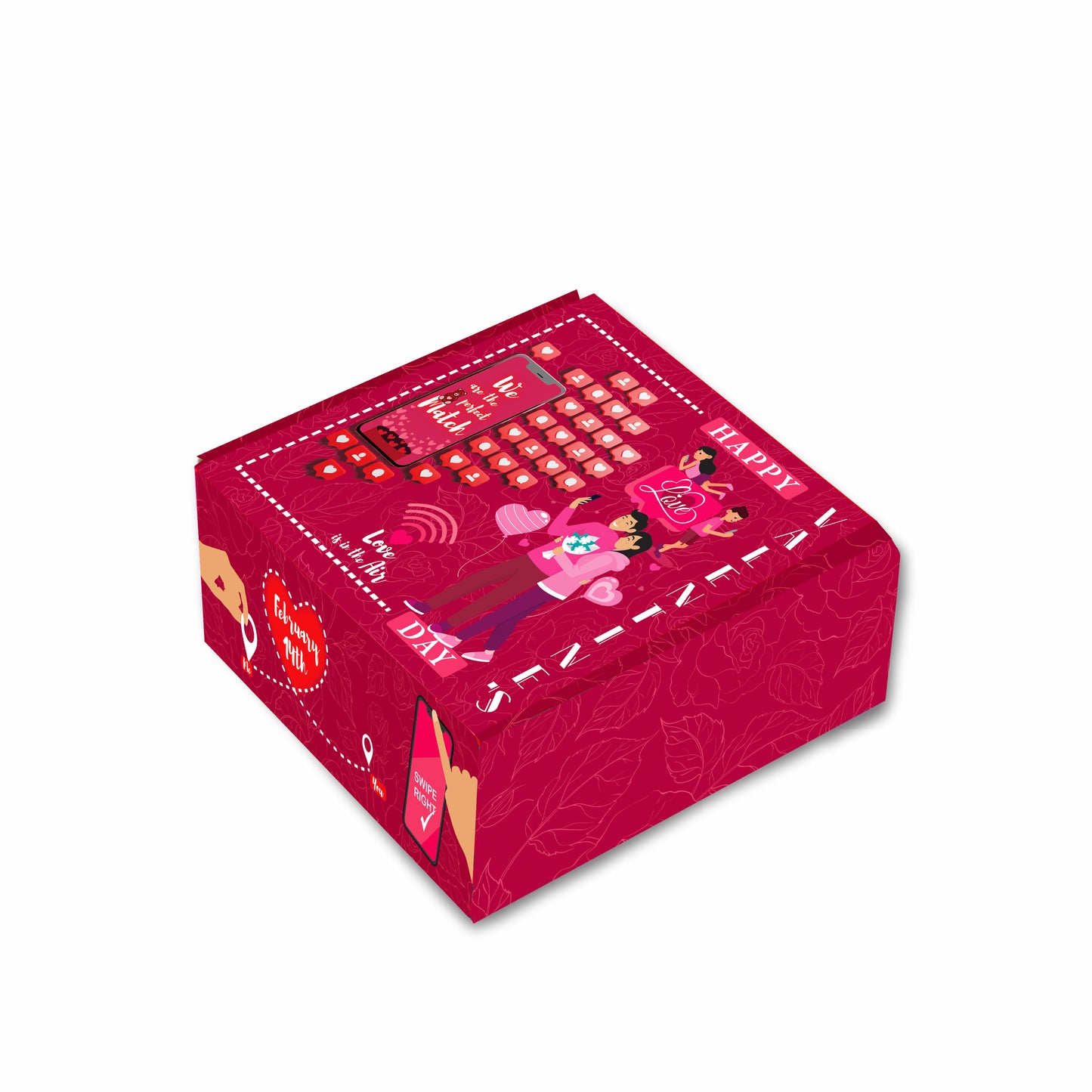 Matchmaker Box Corrugated Hamper Box (6x6x3 inch)
