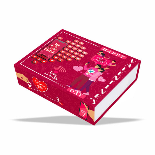 Matchmaker Box Magnetic Rigid Hamper Box (9x7x2 inch)