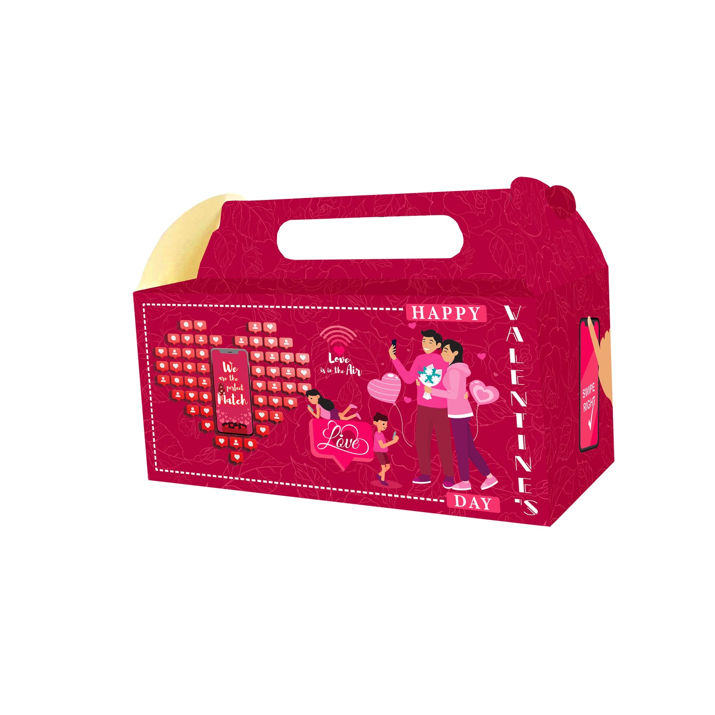 Jar/Hamper Box (7.8×3.5×4 inch) : Match maker Design