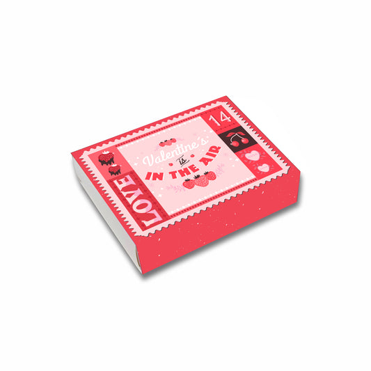 Valentine : Rose Pink Chocolate Box for 12 Cavity (ID 6.69x5x1.6 inch)