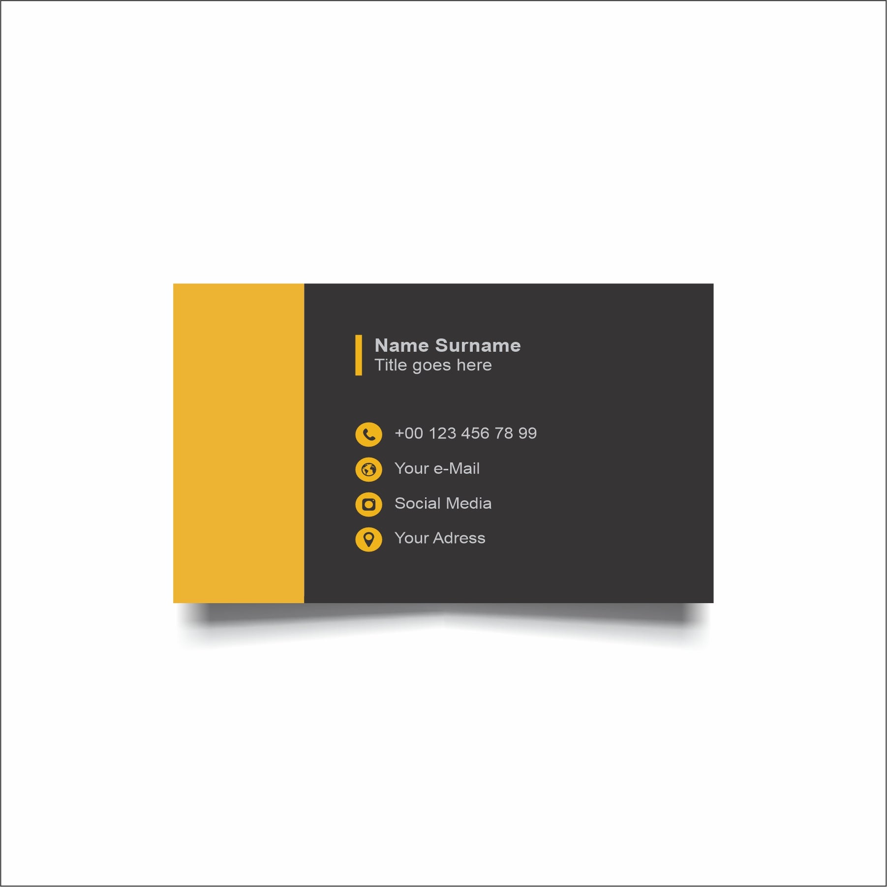 Visiting Card design 003– impressioncart