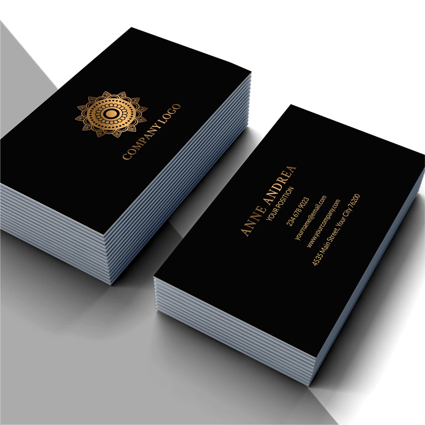 Gold Foil Visiting Card