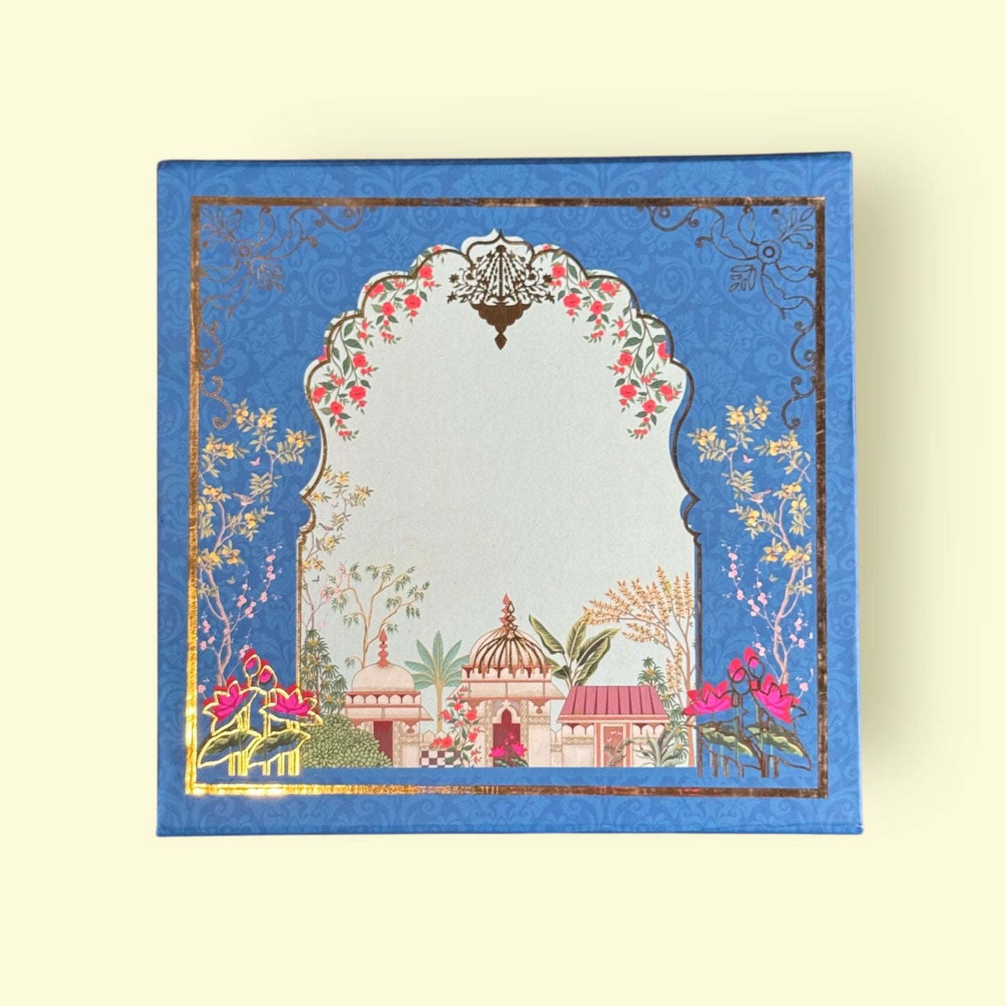 Wedding Gold Foil Dry Fruit Box Top Bottom (Customisable)