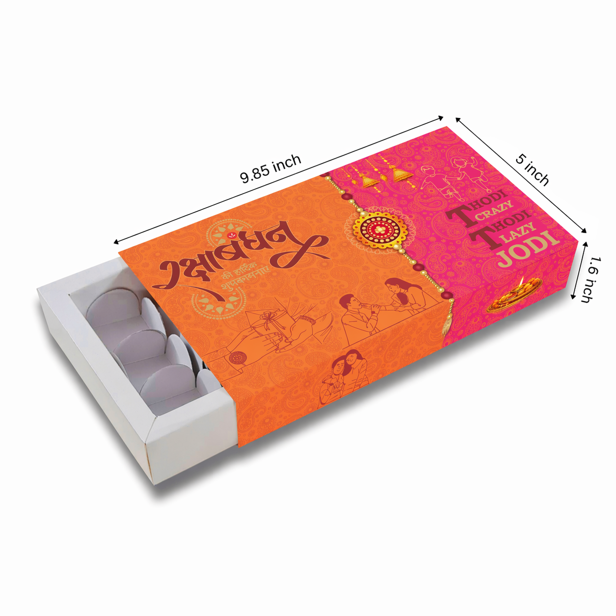 Chocolate Box for 18 cavity (ID 9.85x5x1.6 inch)